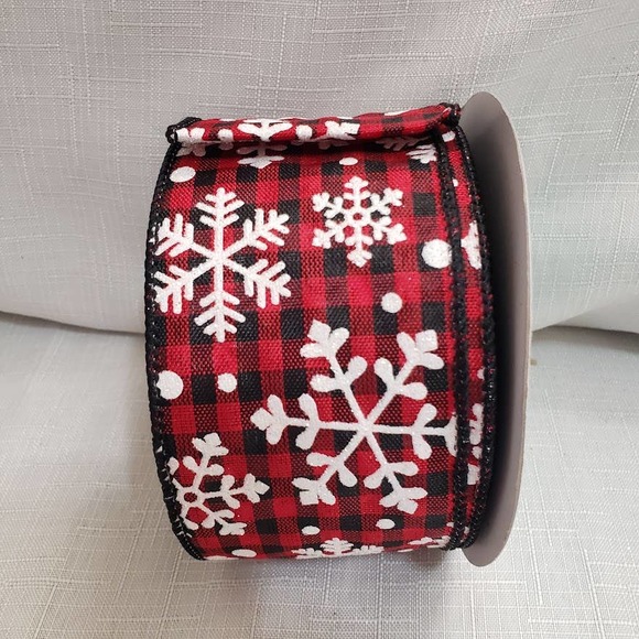 Rustic Burlap Wired Holiday Ribbon Bundle Lot of 3 spools, sizing 2.5" x 10 Yds - Picture 4 of 7